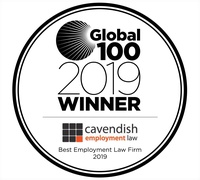 Global 100 2019 award logo Cavendish Employment Law Limited 200x180